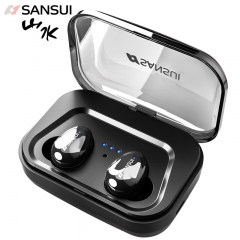 Sansui/山水I17藍牙耳機迷你超小運動防水入耳式無線耳機耳塞式重低音炮開車蘋果手機可接聽電話 